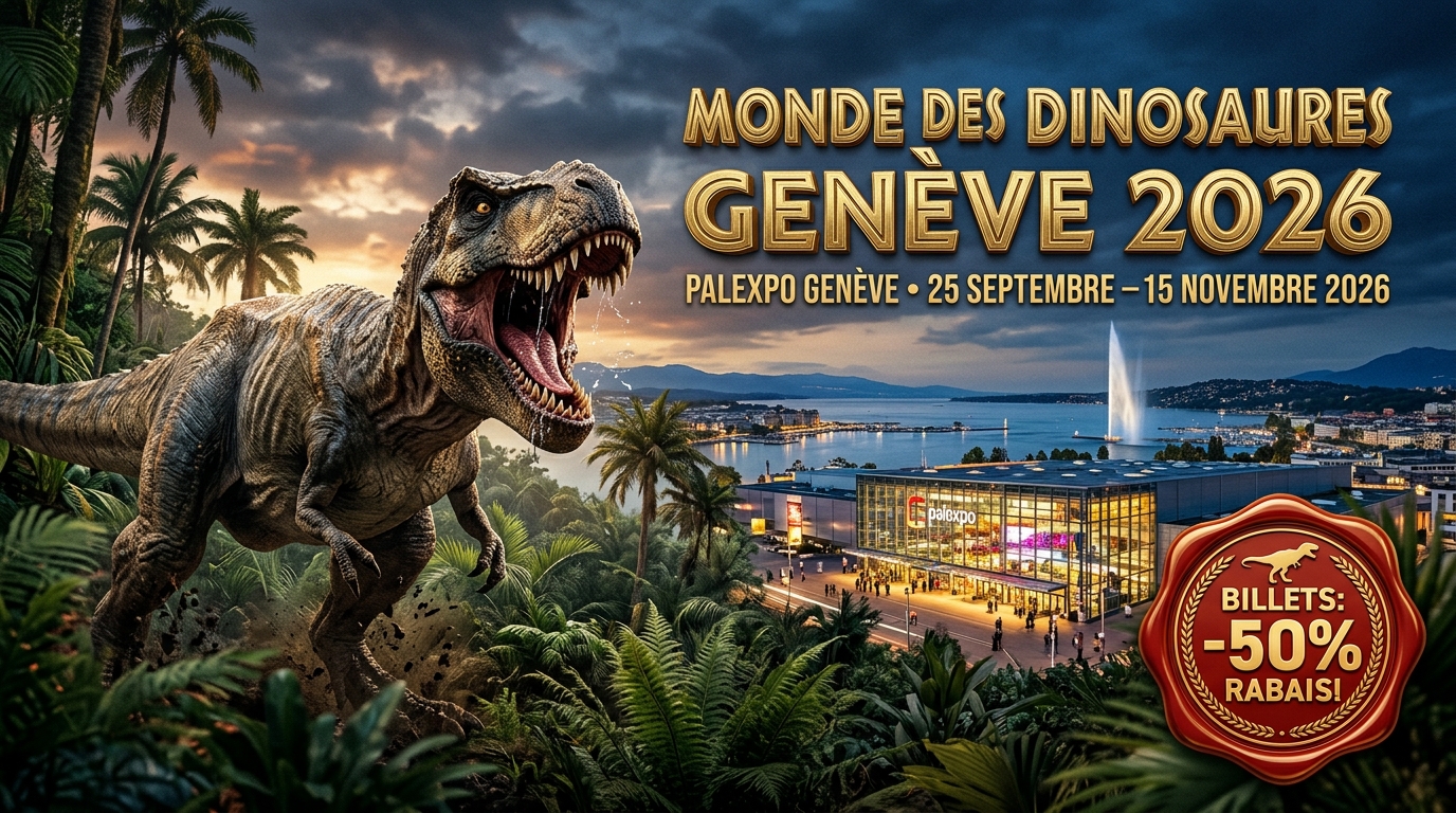 MONDE DES DINOSAURES GENÈVE 2026